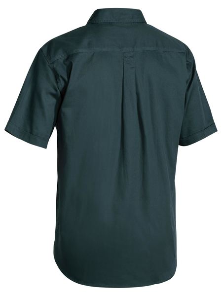 Bisley Closed Front Cotton Drill Shirt - Short Sleeve-BSC1433