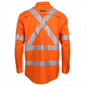 DNC-Hi Vis Segment Taped Coolight "X" Back Shirt-3646
