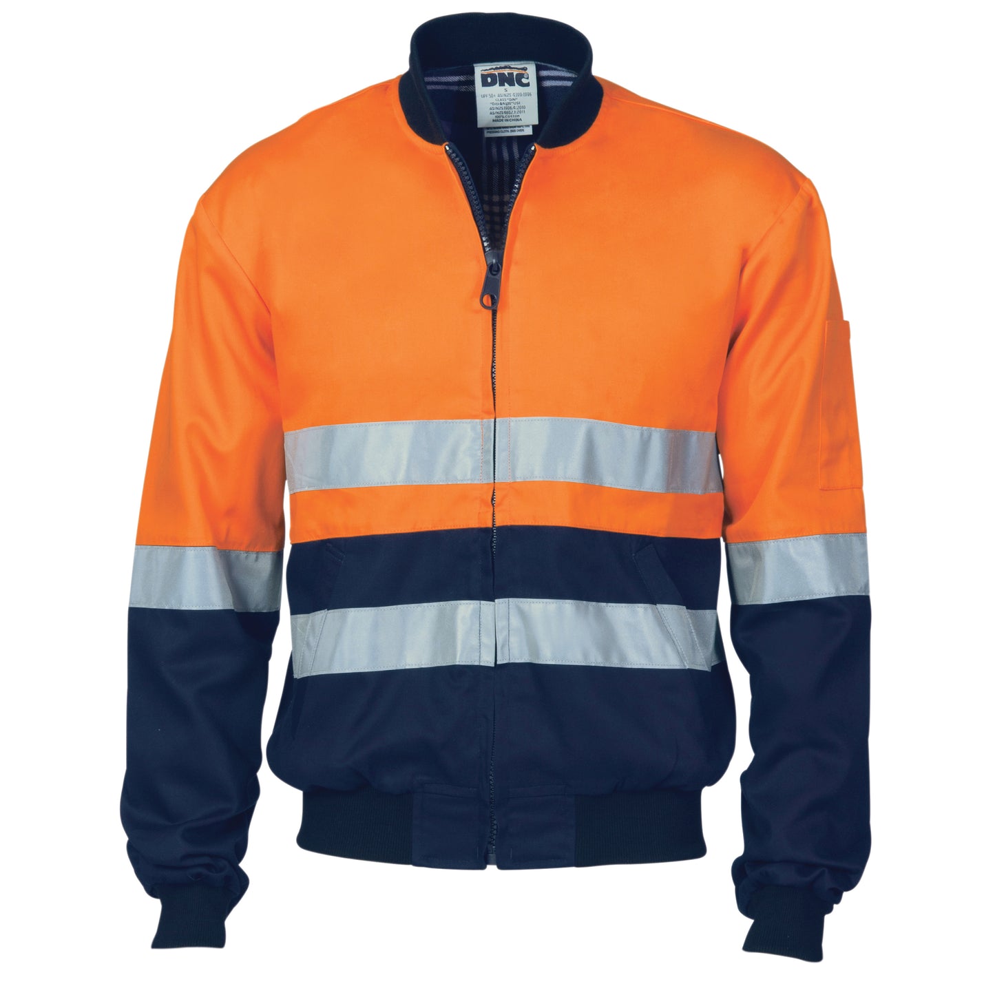 HiVis Two Tone D/N Cotton Bomber Jacket with CSR R/tape 3758 - Star Uniforms Australia