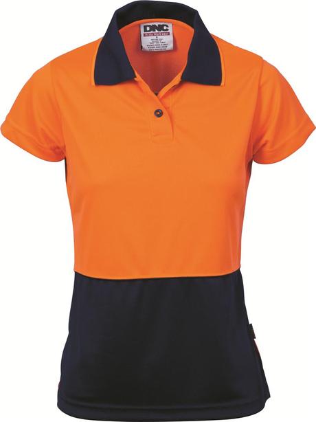 Dnc Ladies Hivis Two Tone S/S Polo (3897) - Star Uniforms Australia