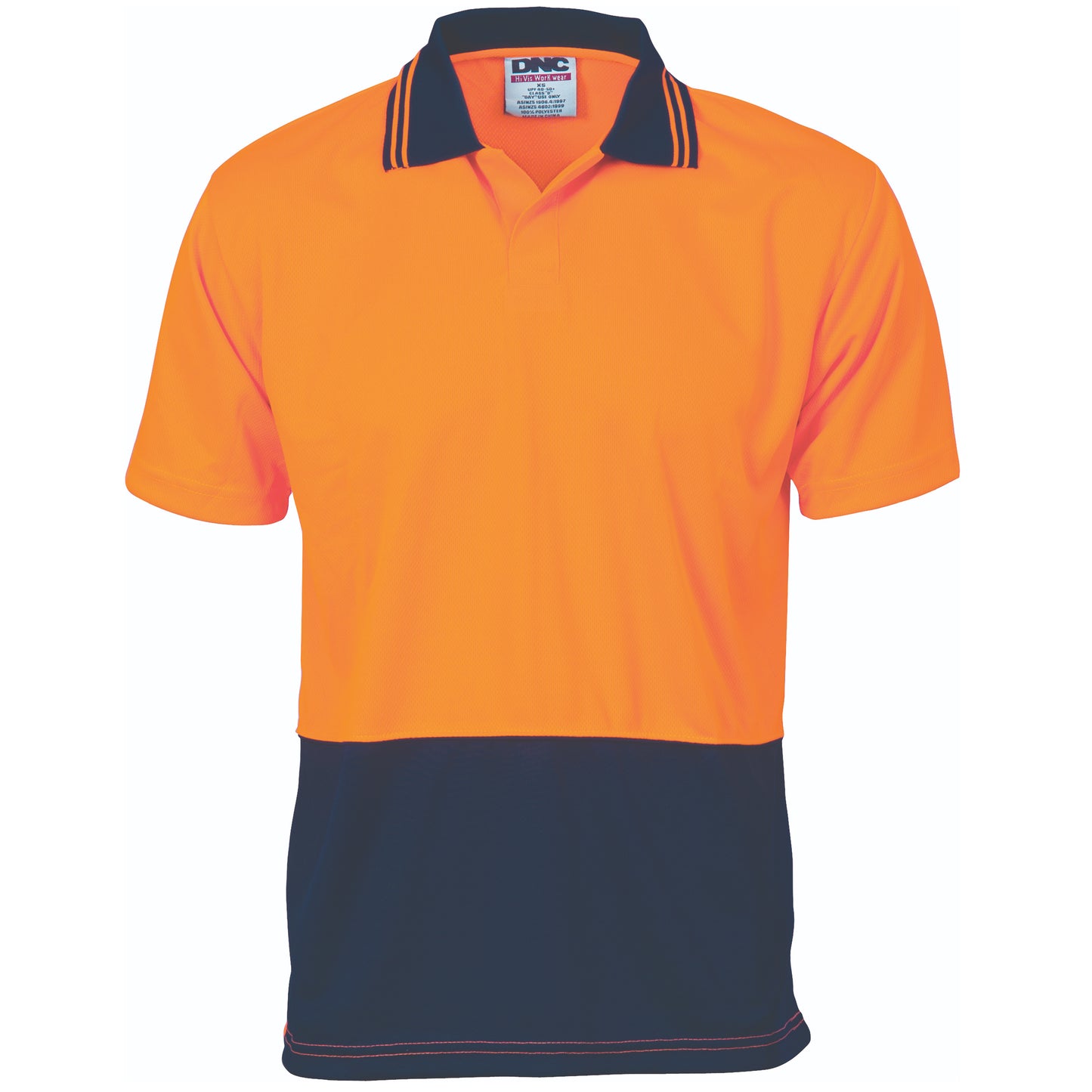 DNC HiVis Two Tone Food Industry Polo - Short Sleeve 3903 - Star Uniforms Australia
