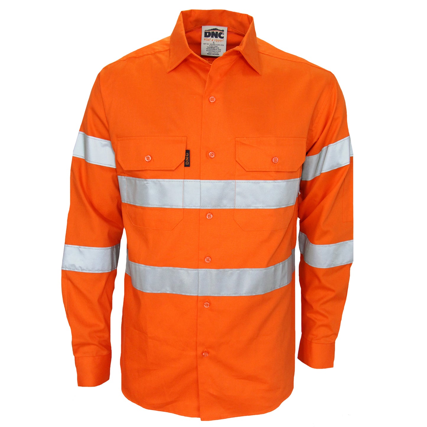 DNC HiVis Biomotion taped shirt 3977 - Star Uniforms Australia