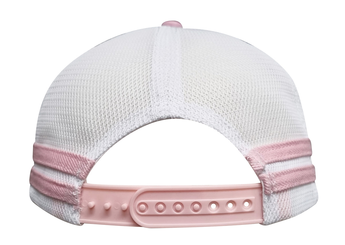 Headwear - American Premium Twill/Mesh Deep Fit Trucker with Stripes - 3995