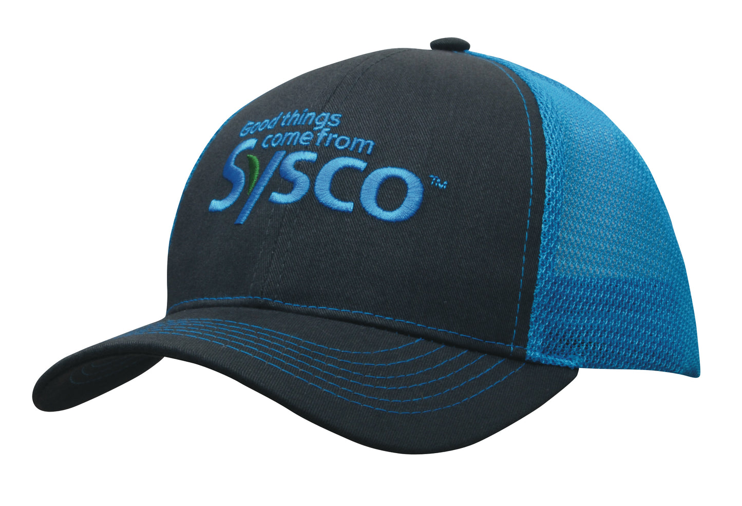 Headwear Brushed Cotton with Mesh Back Cap - 4002