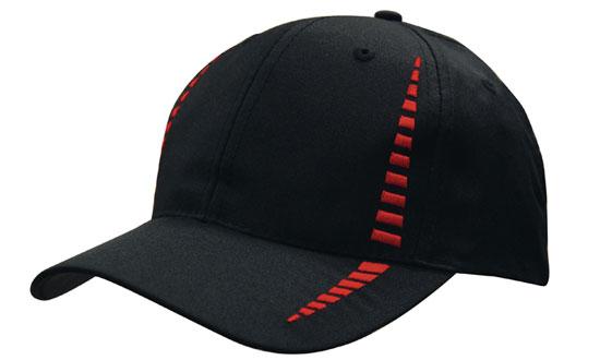 Headwear Breathable Poly Twill with Small Check Patterning Cap - 4010