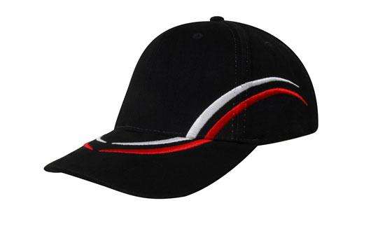 Headwear-Brushed Heavy Cotton with Curved Embroidery on Crown and Peak-4075