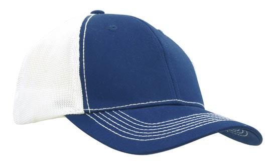 Headwear Chino Twill with Hi Tech Mesh Back-4123