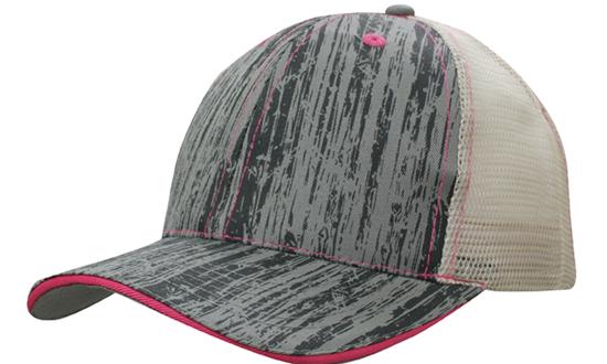Headwear - Wood Printed With Mesh Back - 4143