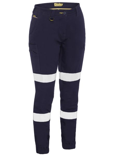 Bisley-Women's Taped Cotton Cargo Cuffed Pants-BPL6028T