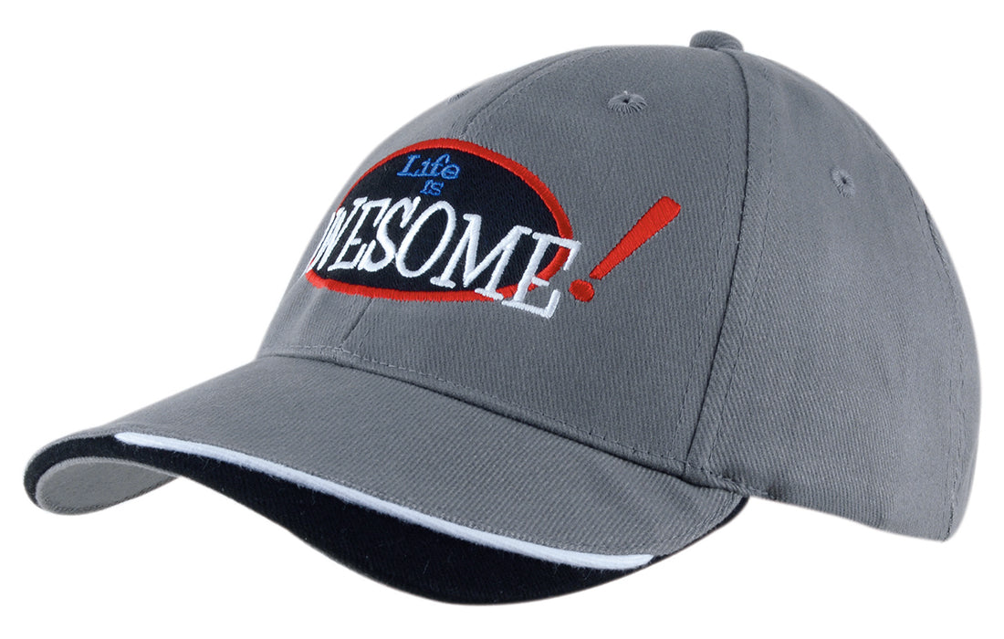 Headwear-Brushed Heavy Cotton with Indented Peak-4167