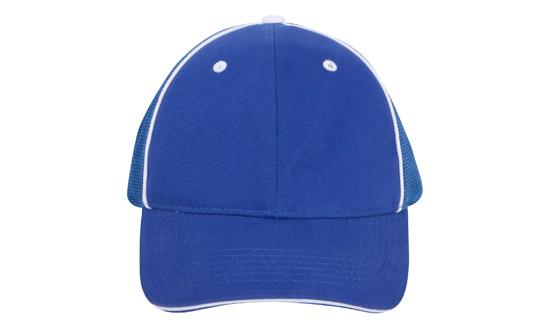Headwear Brushed Chino Twill with High Tech Mesh Cap - 4172