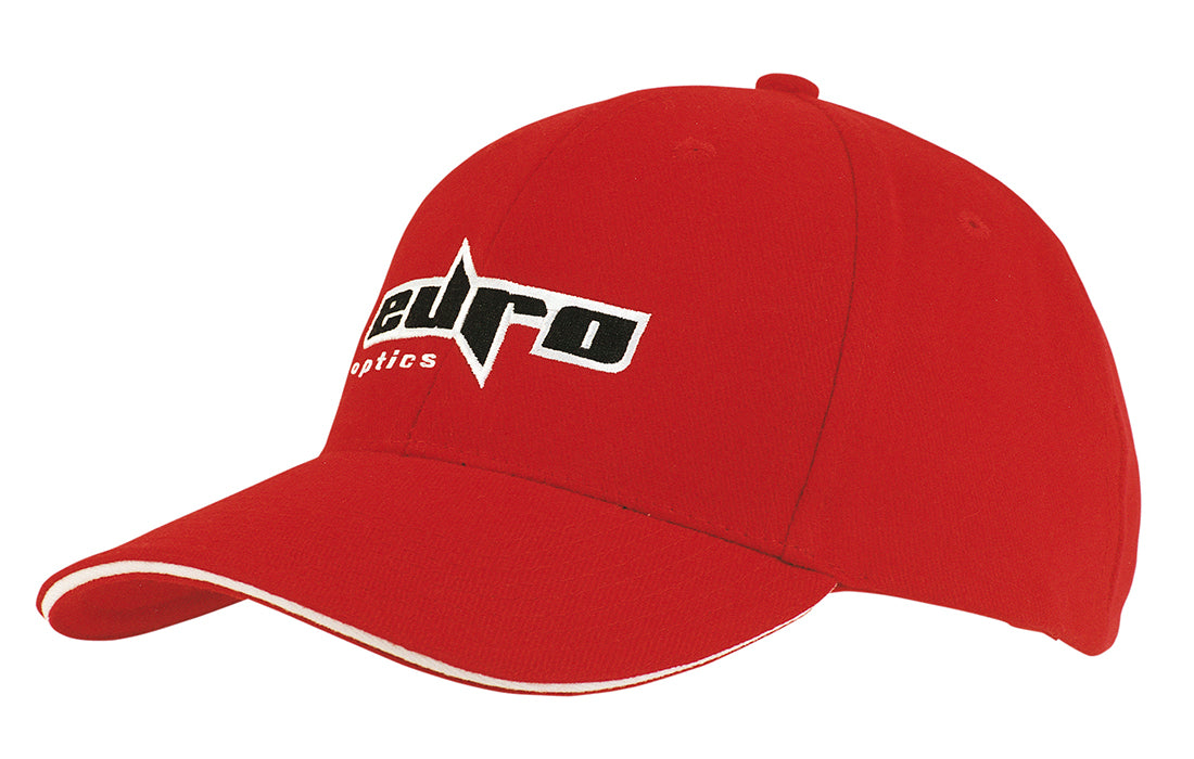 Headwear Brushed Heavy Cotton with Sandwich Trim-4210