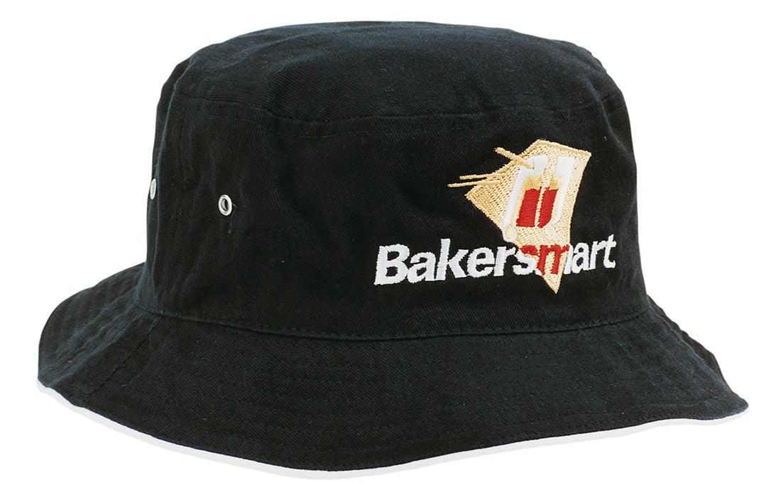 Headwear Brushed Sports Twill Bucket Hat-4223