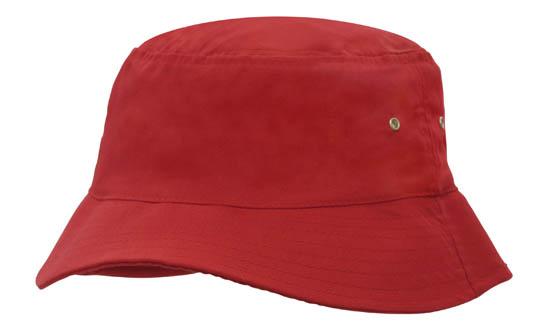 Headwear Brushed Sports Twill Bucket Hat-4223