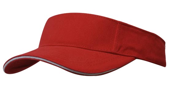 Headwear-Brushed Heavy Cotton Visor Cap-4230