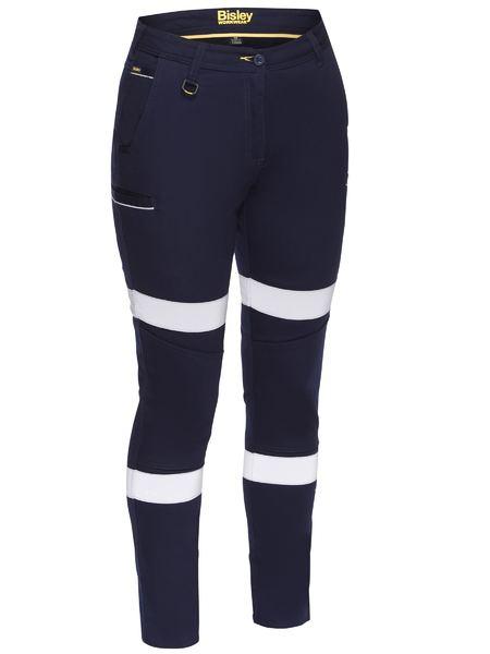 Bisley Womens Taped Stretch Cotton Pants-BPL6015T