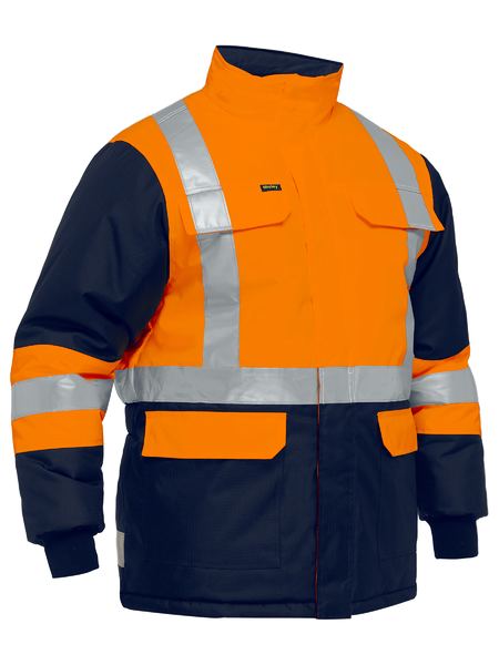 Bisley-X Taped Two Tone Hi Vis Freezer Jacket-BJ6450T