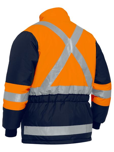 Bisley-X Taped Two Tone Hi Vis Freezer Jacket-BJ6450T