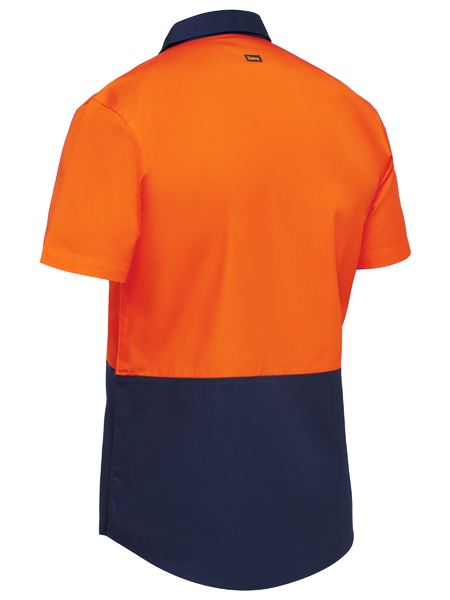 Bisley-Two Tone Hi Vis Short Sleeve Shirt-BS1442