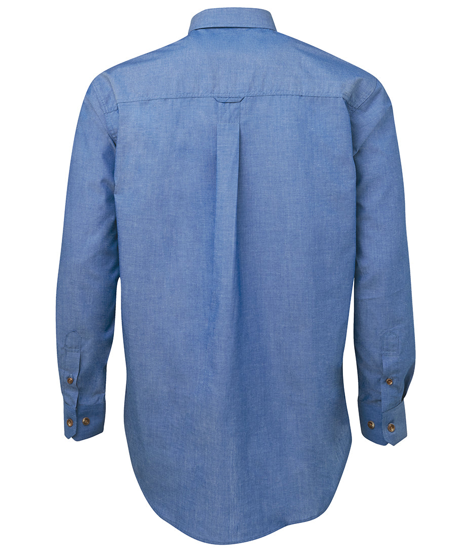 JB’S L/S Indigo Chambray Shirt 4IC - Star Uniforms Australia
