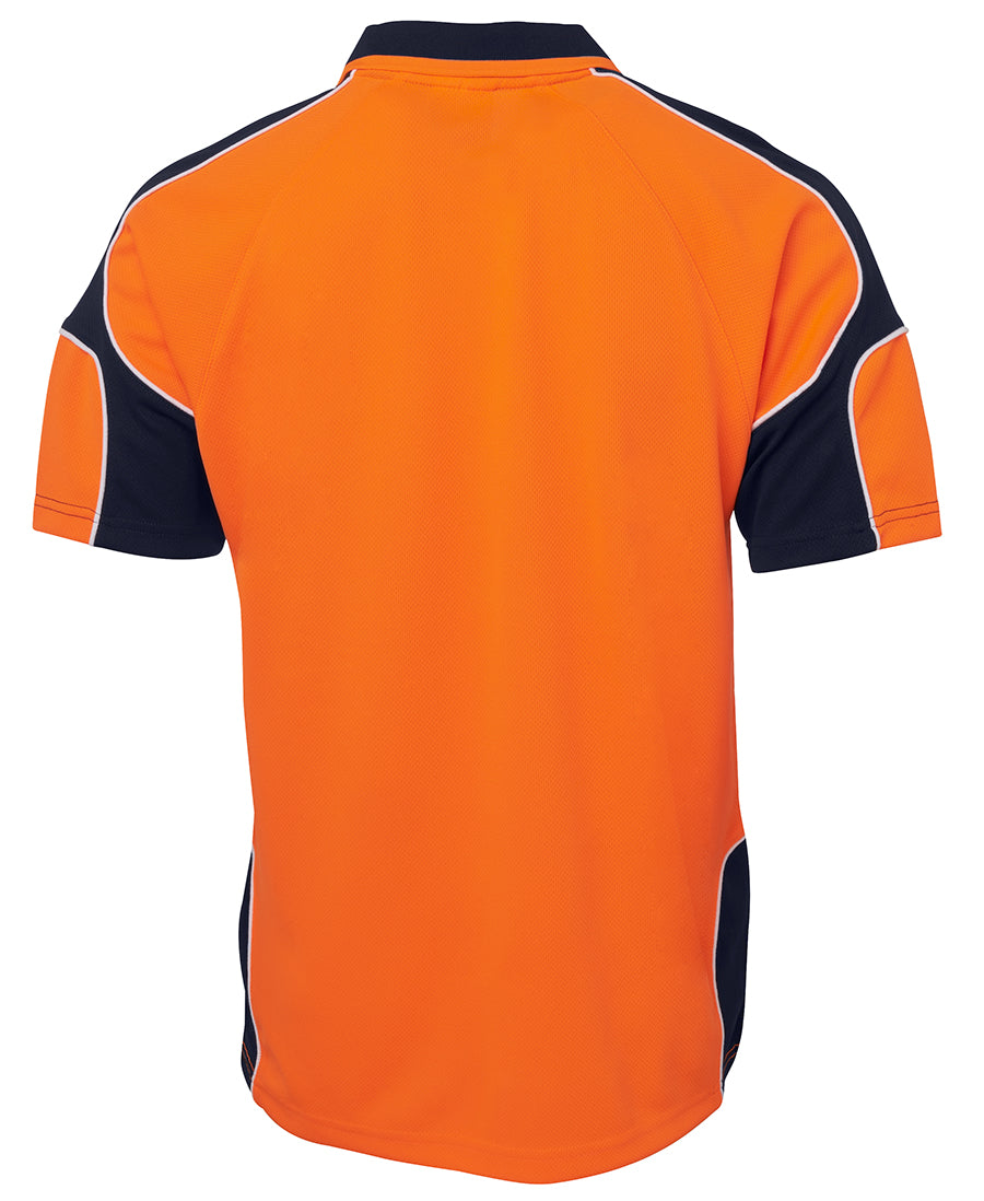 JB's Wear HI VIS S/S ARM PANEL POLO 6AP4S-A - Star Uniforms Australia