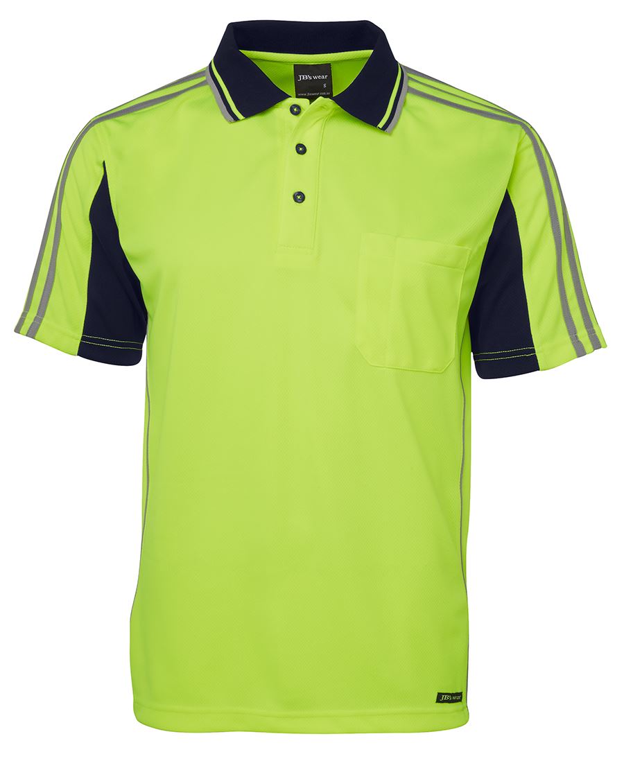 JB's Wear HI VIS S/S ARM TAPE POLO 6AT4S - Star Uniforms Australia