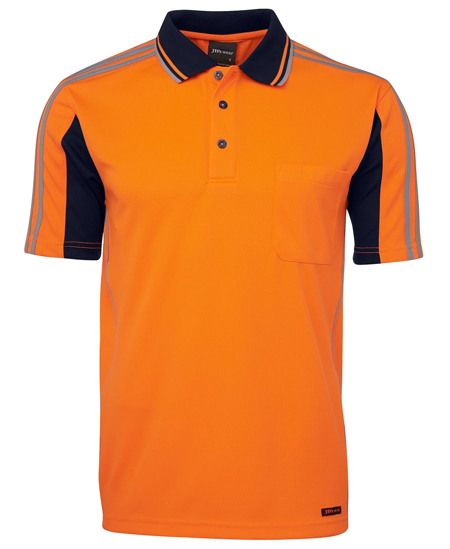 JB's Wear HI VIS S/S ARM TAPE POLO 6AT4S - Star Uniforms Australia