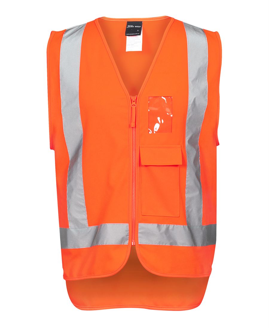 Jb'S Wear Hi Vis Zip (D+N) Ttmc-W Vest 6Dndt - Star Uniforms Australia