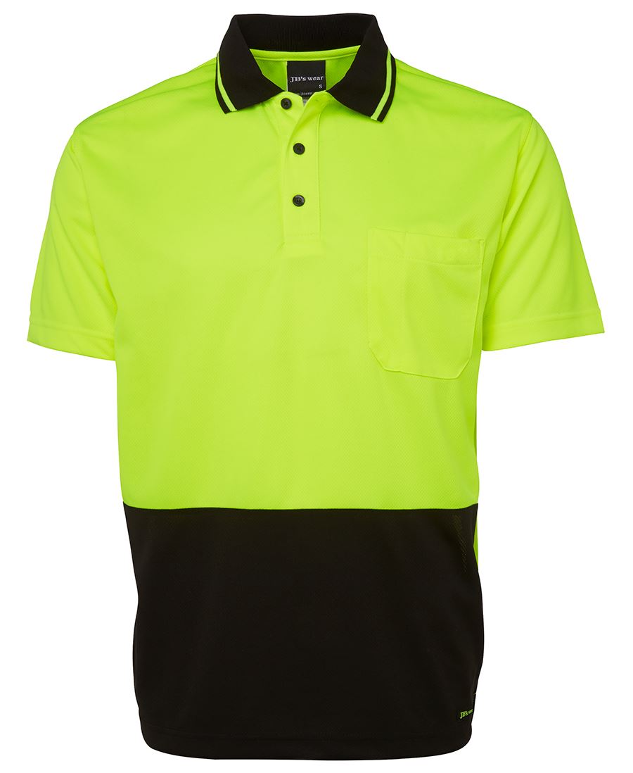Jb'S Wear Adults Hi Vis Non Cuff Traditional Polo 6Hvnc - Star Uniforms Australia