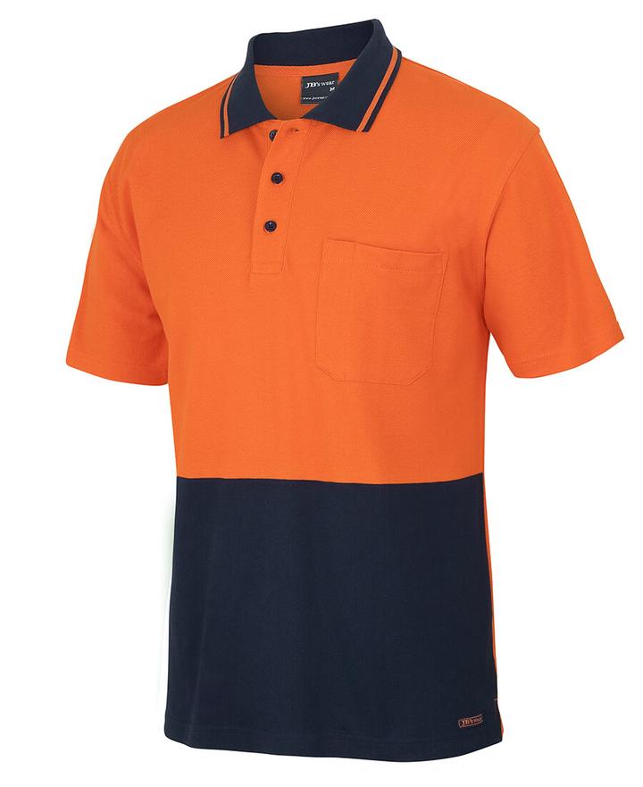 JB's - Hi Vis S/S Cotton Pique Trad Polo - 6HVQS