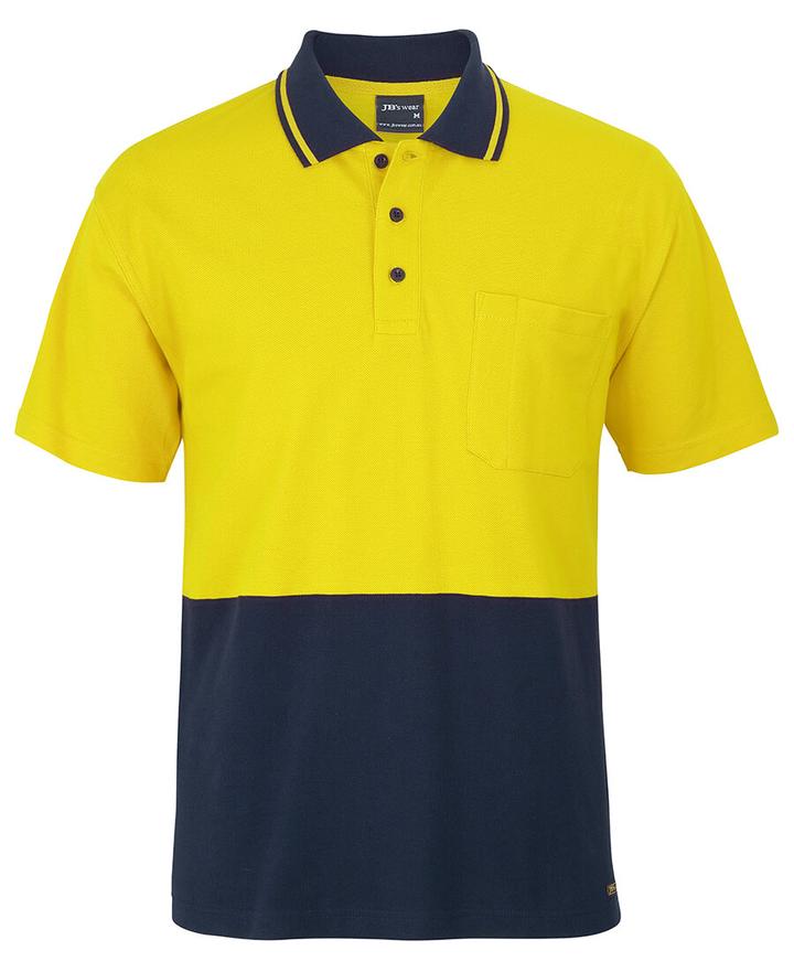 JB's - Hi Vis S/S Cotton Pique Trad Polo - 6HVQS