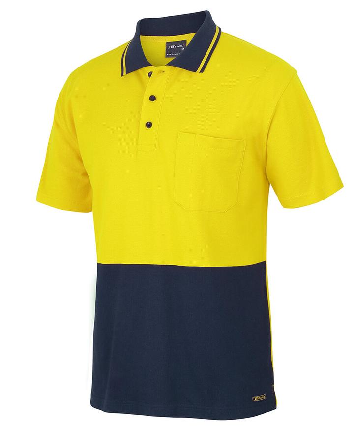JB's - Hi Vis S/S Cotton Pique Trad Polo - 6HVQS