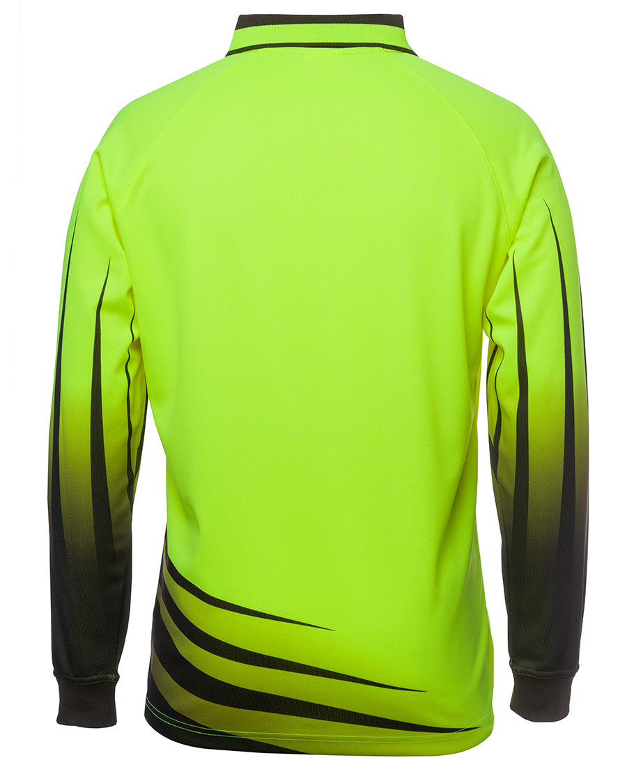 Jb'S Wear Hi Vis L/S Rippa Sub Polo 6Hvrl - Star Uniforms Australia