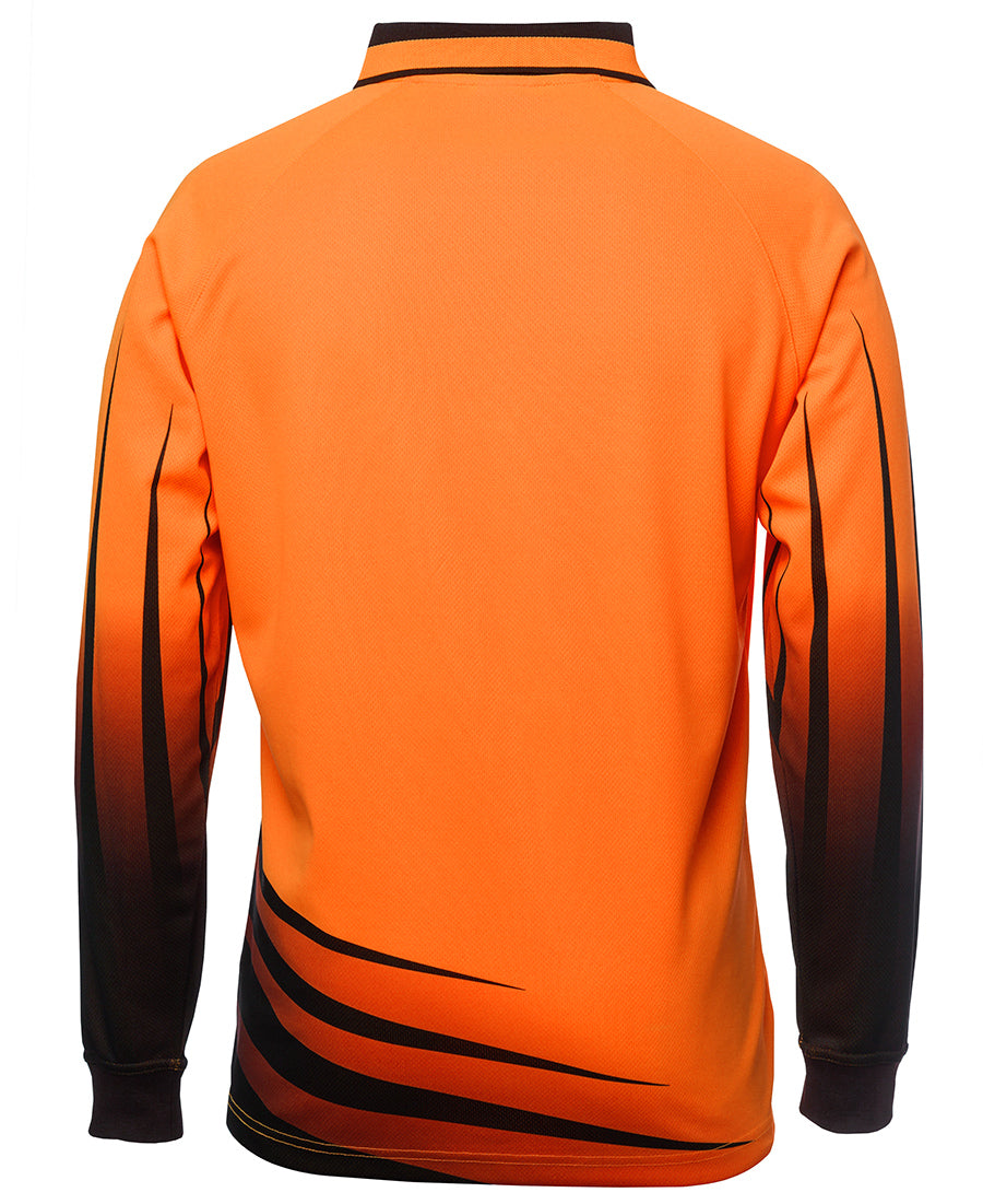 Jb'S Wear Hi Vis L/S Rippa Sub Polo 6Hvrl - Star Uniforms Australia