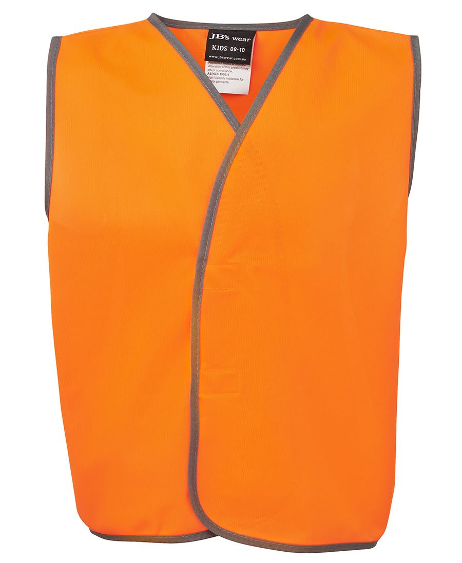 Jb'S Wear Kids Hi Vis Safety Vest 6Hvsu - Star Uniforms Australia