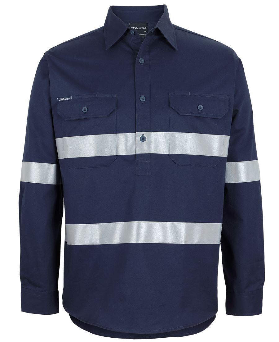 JB's-Close Front L/S 150G W/Shirt Reflective Tape-6HWCT