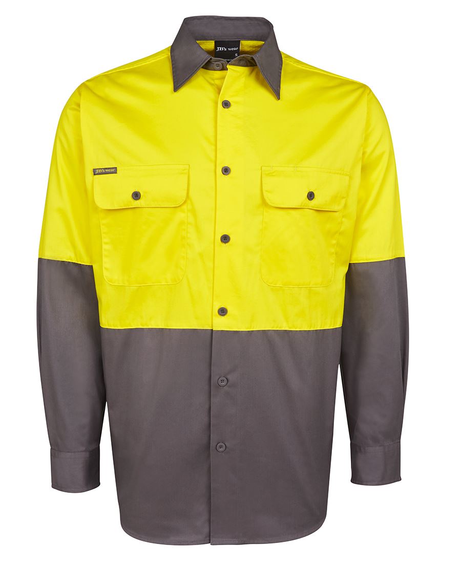 Jb'S Wear Hi Vis L/S 150G Shirt 6Hwsl - Star Uniforms Australia