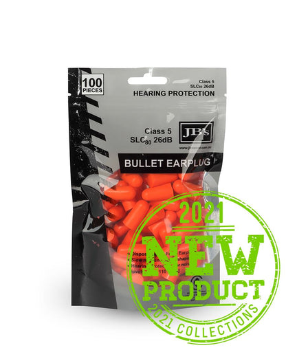 JB's Wear-Bullet Shaped Earplug (100 Pieces)-8P040