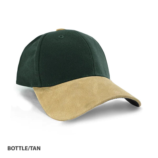 Grace Collection AH010/HE010 - Heavy Brushed Cotton Suede Peak Cap