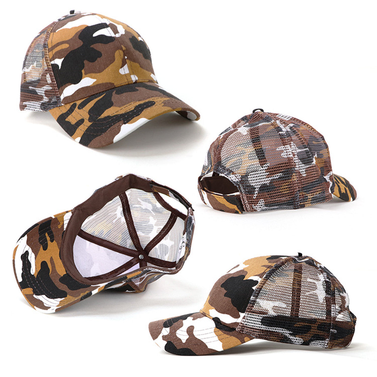 Grace Collection AH069/HE069 - Camo 6-Panel