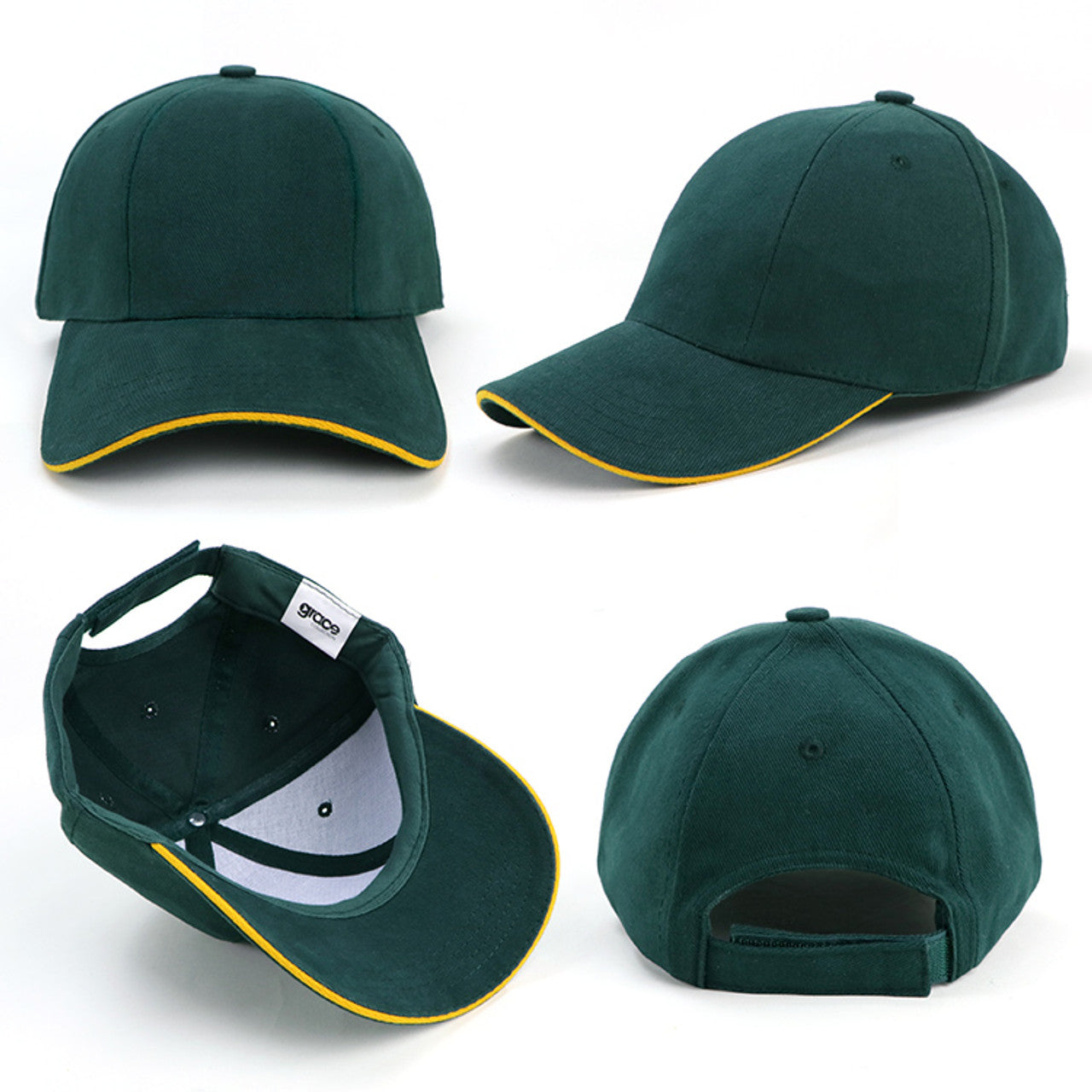 Grace Collection - AH095 Rotated Panel Sandwich Cap