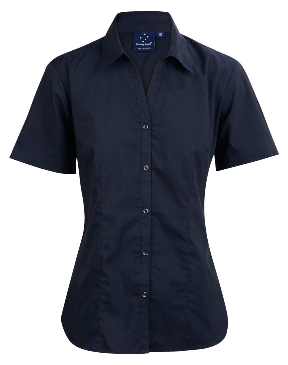 Winning Spirit -Women's Teflon Executive Short Sleeve Shirt - BS07S