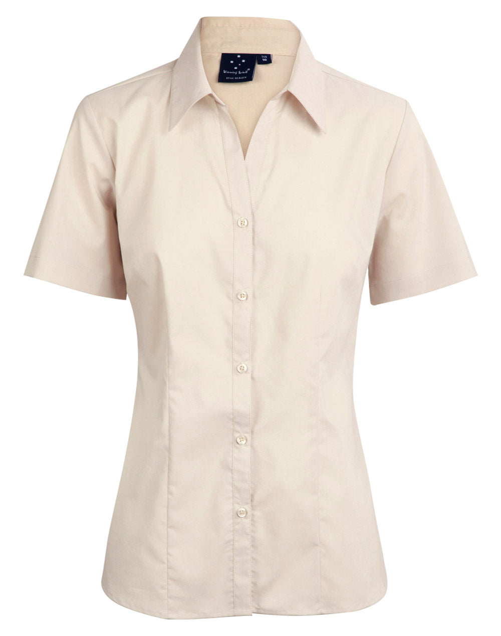 Winning Spirit -Women's Teflon Executive Short Sleeve Shirt - BS07S
