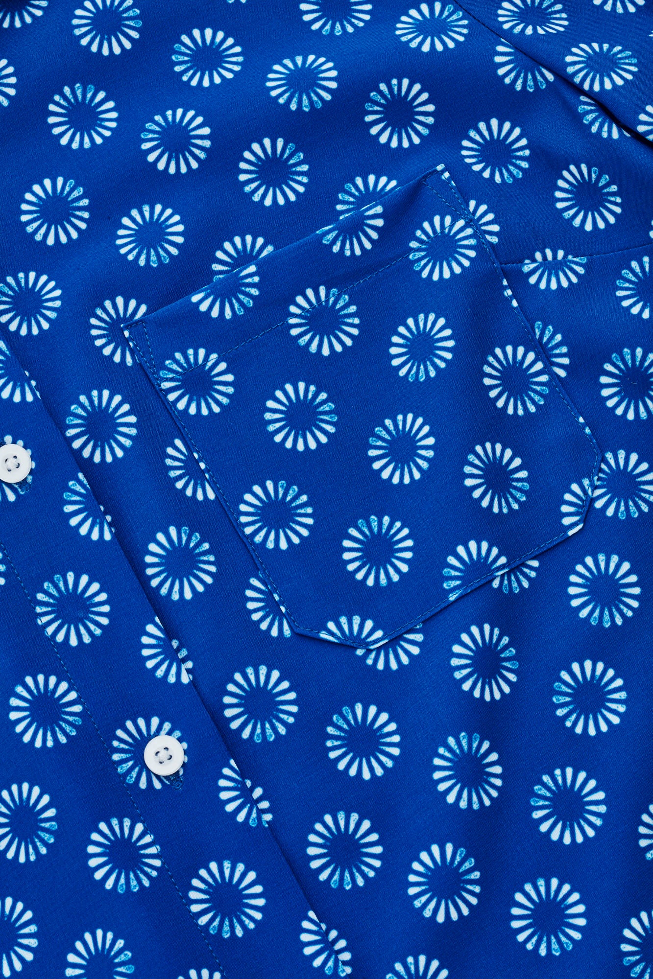 Biz Care Womens Easy Stretch Daisy Print Short Sleeve Shirt Cs948Ls - Star Uniforms Australia