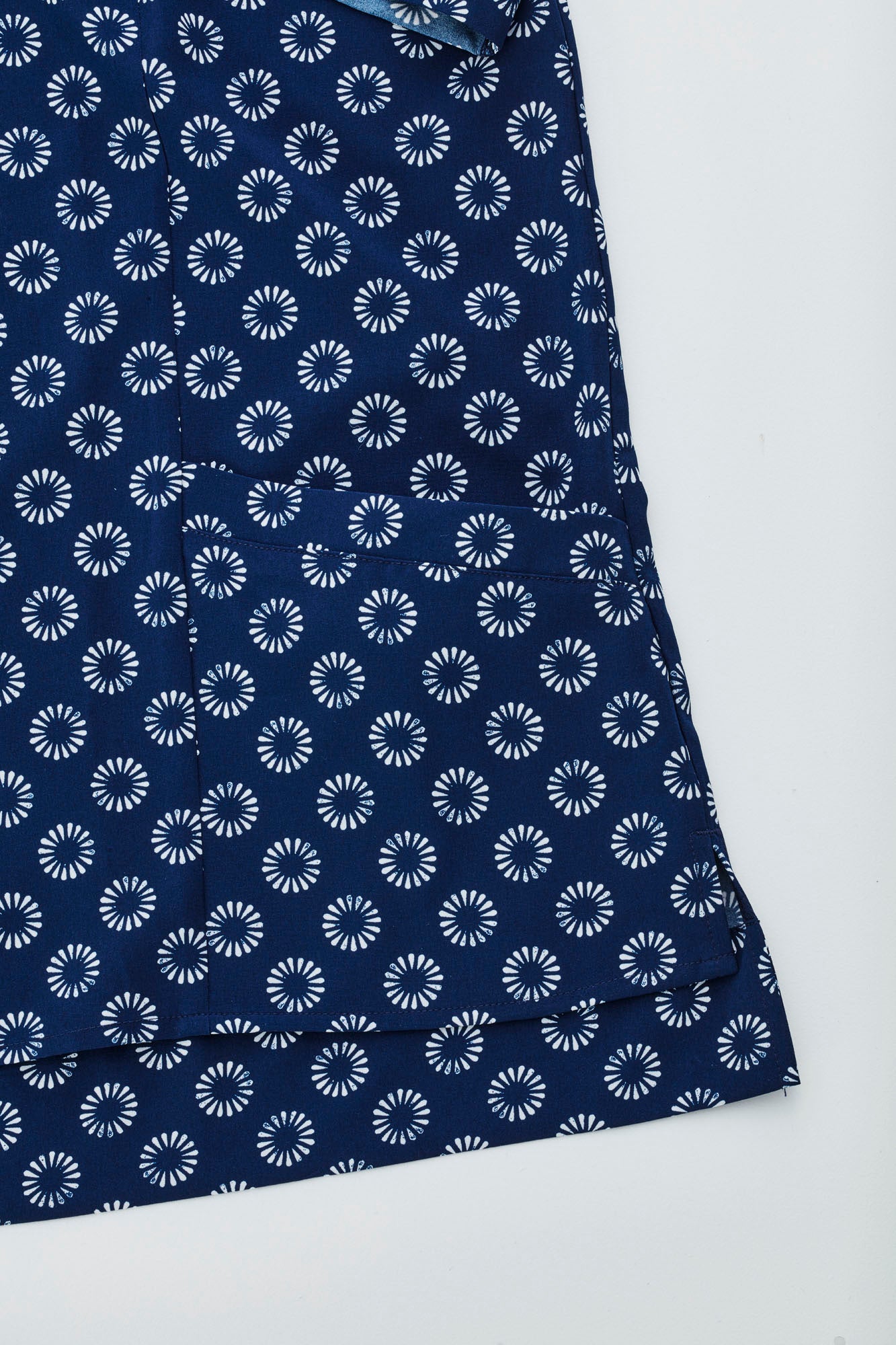 Biz Care Womens Easy Stretch Daisy Print Tunic CS950LS - Star Uniforms Australia