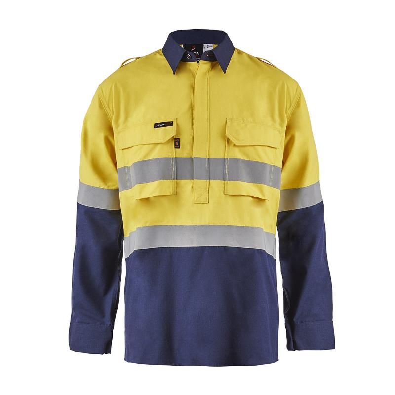 Flame Buster FSV015 Mens HRC2 Closed Front LS Shirt - Star Uniforms Australia