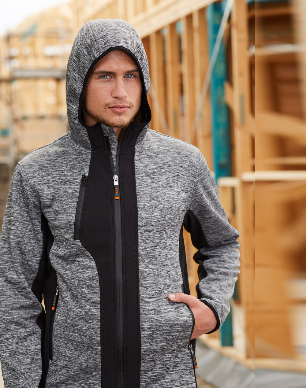 Winning Spirit-LAMINATED FUNCTIONAL KNIT HOODIE-JK49