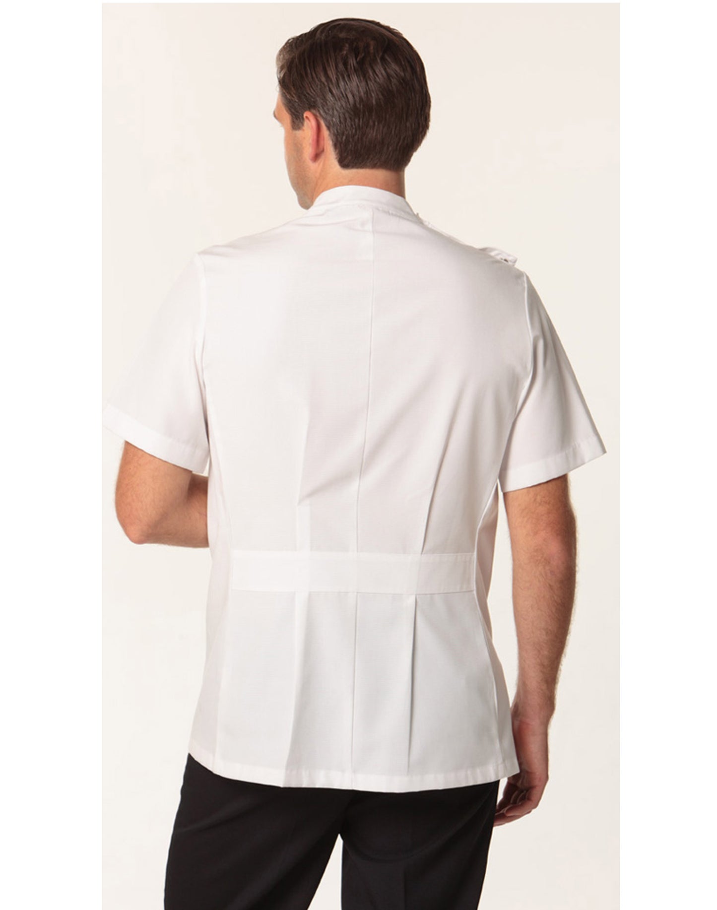Winning Spirit-Men's Stud Front Short Sleeve Jacket-M7636