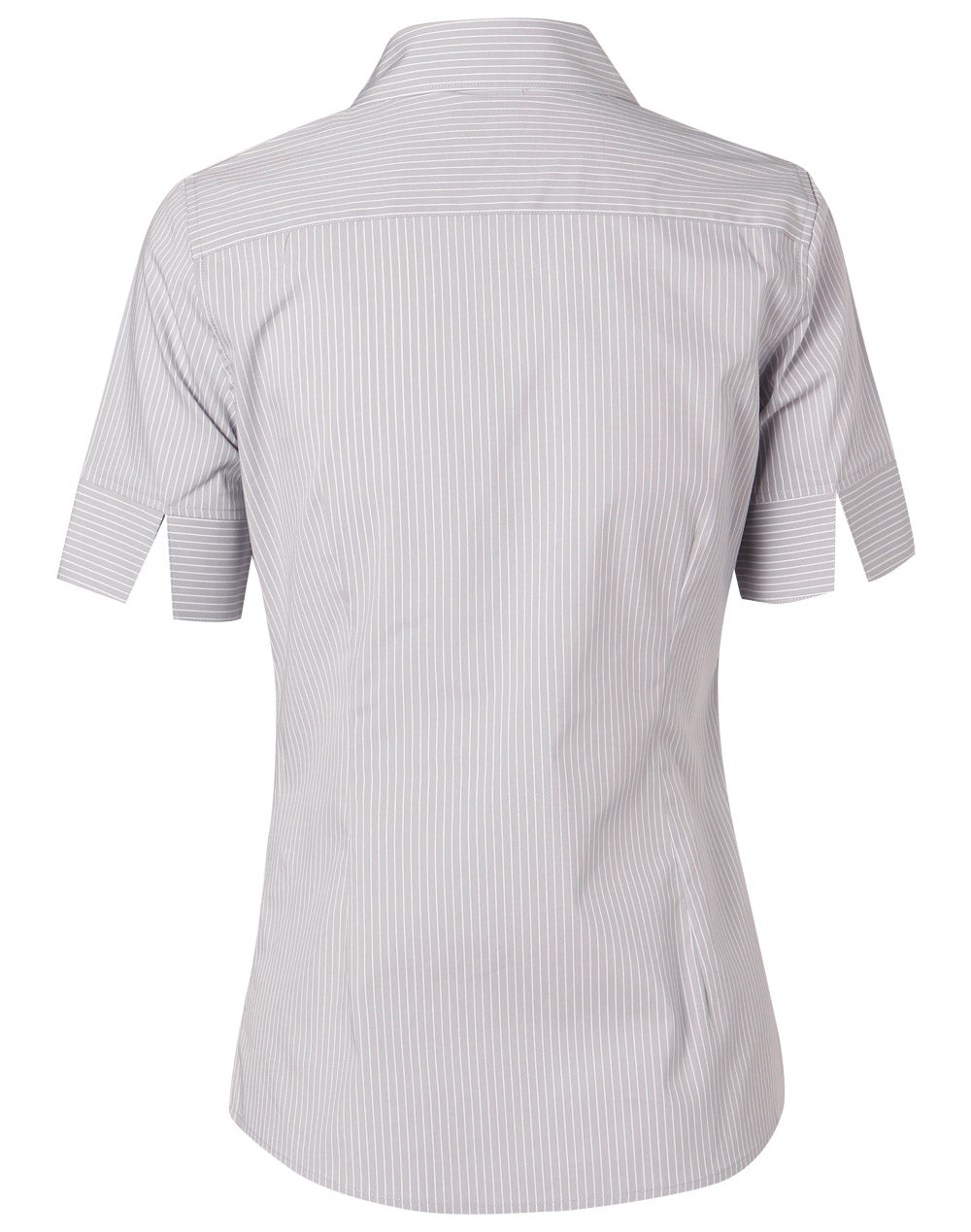 Winning Spirit -Women's Ticking Stripe Short Sleeve Shirt- M8200S