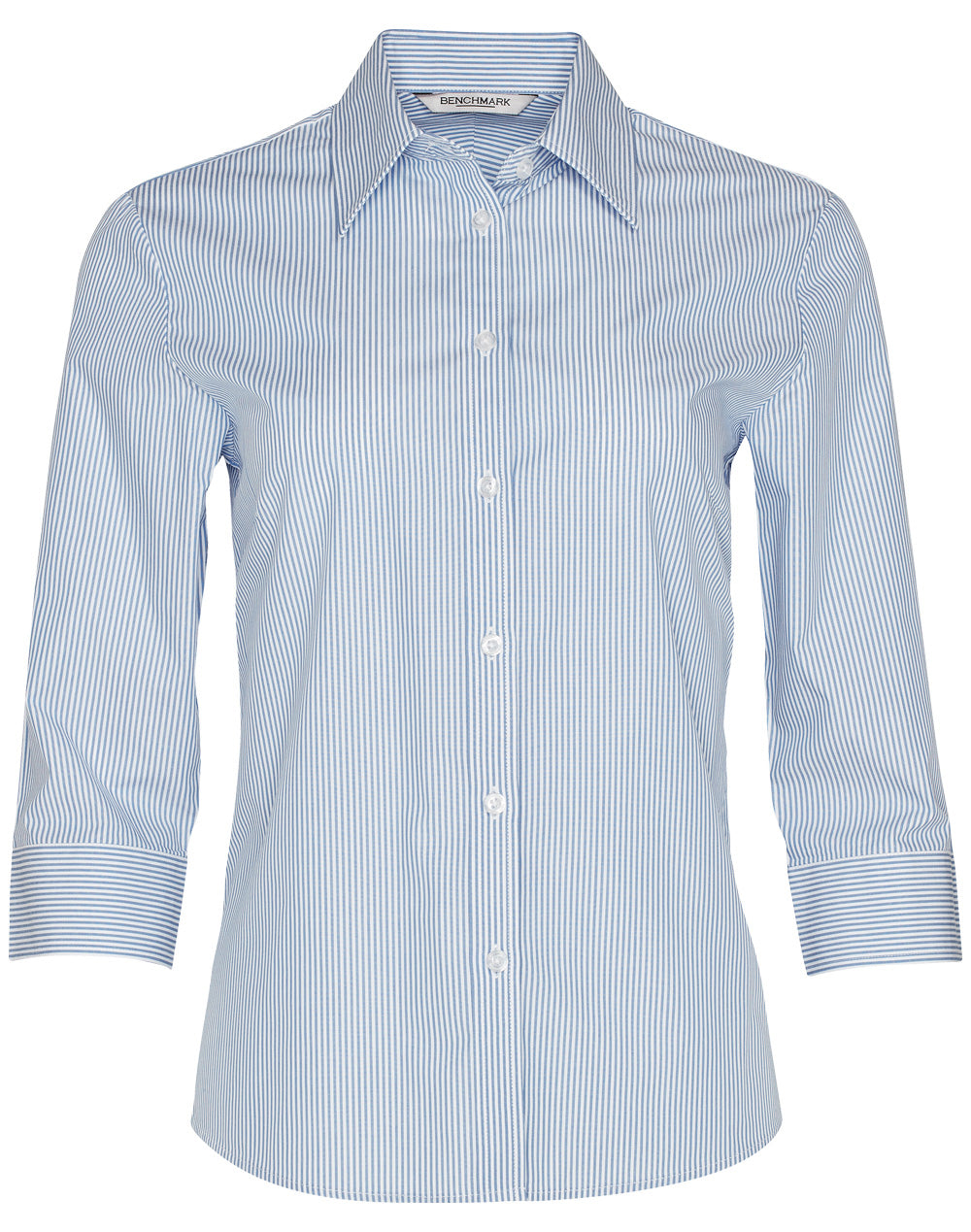 Winning Spirit- Women's Balance Stripe 3/4 Sleeve Shirt-M8233